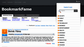 What Bookmarkfame.com website looked like in 2012 (12 years ago)