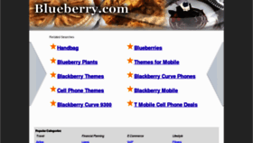 What Blueberry.com website looked like in 2012 (12 years ago)