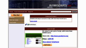 What Buymyscripts.net website looked like in 2012 (12 years ago)