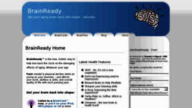 What Brainready.com website looked like in 2012 (12 years ago)