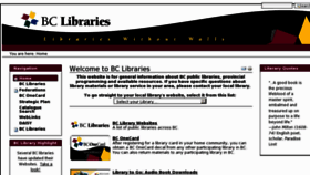 What Bclibrary.ca website looked like in 2012 (12 years ago)