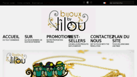 What Bijouxbylilou.com website looked like in 2012 (12 years ago)