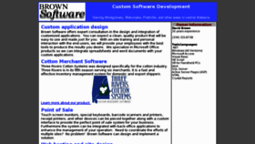 What Brownsoftware.com website looked like in 2012 (12 years ago)