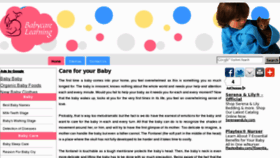 What Babycarelearning.com website looked like in 2012 (11 years ago)
