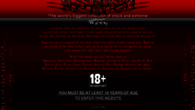 What Bloodshows.com website looked like in 2012 (11 years ago)