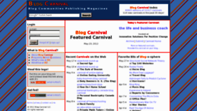 What Blogcarnival.com website looked like in 2012 (11 years ago)