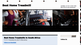 What Besthometreadmill.co.za website looked like in 2012 (13 years ago)