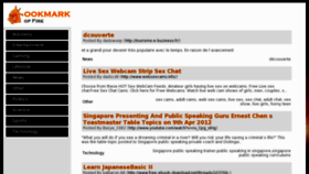 What Bookmarkoffire.com website looked like in 2012 (11 years ago)
