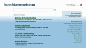 What Bancobicentenario.com website looked like in 2012 (11 years ago)