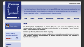 What Bgb.be website looked like in 2012 (11 years ago)