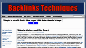 What Backlinkstechniques.info website looked like in 2012 (11 years ago)