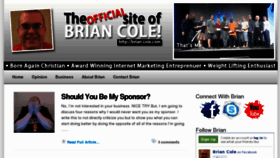 What Brian-cole.com website looked like in 2012 (11 years ago)