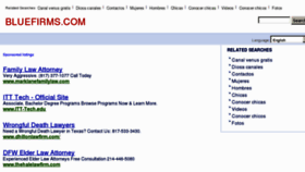 What Bluefirms.com website looked like in 2012 (11 years ago)