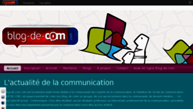 What Blog-de-com.com website looked like in 2012 (11 years ago)