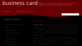 What Business-card.in website looked like in 2012 (11 years ago)