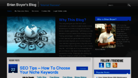 What Boyerblog.com website looked like in 2012 (12 years ago)