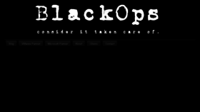 What Blackops.ca website looked like in 2012 (11 years ago)