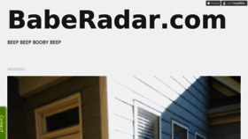 What Baberadar.com website looked like in 2012 (11 years ago)