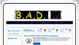 What Bikeaventuradaganzo.org website looked like in 2012 (11 years ago)