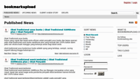 What Bookmarkupload.com website looked like in 2012 (11 years ago)