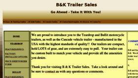 What Bktrailersales.com website looked like in 2012 (11 years ago)