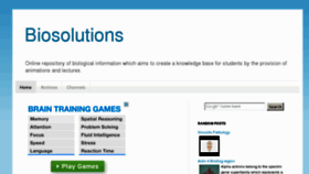 What Biosolutions.info website looked like in 2012 (11 years ago)