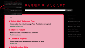 What Barbie-blank.net website looked like in 2012 (11 years ago)