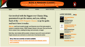 What Blogapenguinclassic.co.uk website looked like in 2012 (11 years ago)