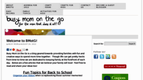 What Busymomonthego.com website looked like in 2012 (11 years ago)