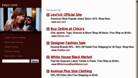 What Beyo.com website looked like in 2012 (11 years ago)