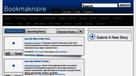 What Bookmaknaire.info website looked like in 2012 (11 years ago)