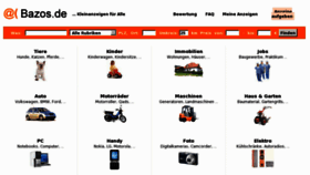 What Bazos.de website looked like in 2012 (13 years ago)
