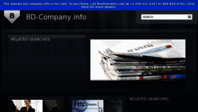 What Bd-company.info website looked like in 2012 (11 years ago)