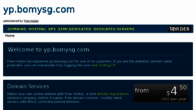 What Bomysg.com website looked like in 2012 (11 years ago)