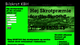 What Bil-skrot.dk website looked like in 2012 (11 years ago)