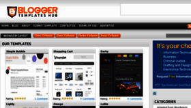What Bloggertemplateshub.com website looked like in 2012 (11 years ago)