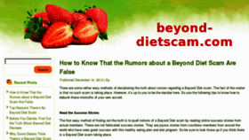 What Beyond-dietscam.com website looked like in 2013 (11 years ago)