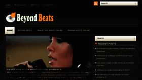 What Beyondbeats.com website looked like in 2013 (11 years ago)