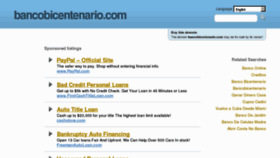 What Bancobicentenario.com website looked like in 2013 (11 years ago)