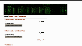 What Buchmatrix.de website looked like in 2013 (11 years ago)
