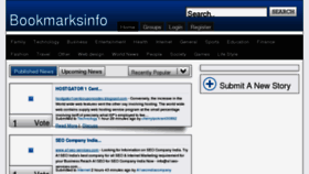What Bookmarksinfo.com website looked like in 2013 (11 years ago)