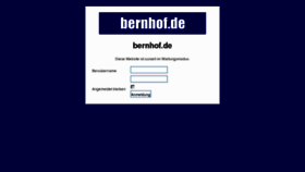 What Bernhof.de website looked like in 2013 (11 years ago)