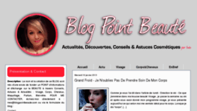 What Blogpointbeaute.com website looked like in 2013 (11 years ago)