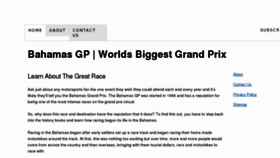 What Bahamasgp.com website looked like in 2013 (11 years ago)