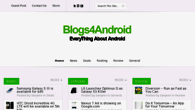 What Blogs4android.com website looked like in 2013 (11 years ago)