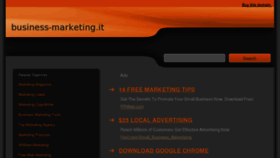What Business-marketing.it website looked like in 2013 (11 years ago)