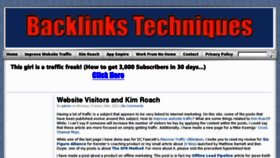 What Backlinkstechniques.info website looked like in 2013 (11 years ago)
