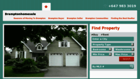 What Bramptonhomessale.ca website looked like in 2013 (11 years ago)