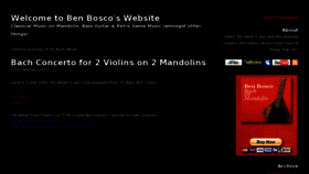 What Benbosco.com website looked like in 2013 (11 years ago)