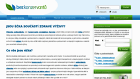 What Bezkonzervantu.cz website looked like in 2013 (11 years ago)